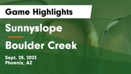 Sunnyslope  vs Boulder Creek  Game Highlights - Sept. 28, 2023