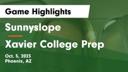 Sunnyslope  vs Xavier College Prep  Game Highlights - Oct. 5, 2023