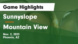 Sunnyslope  vs Mountain View  Game Highlights - Nov. 2, 2023