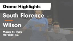 South Florence  vs Wilson  Game Highlights - March 14, 2023