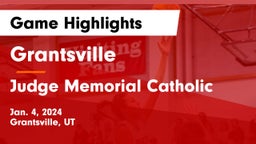 Grantsville  vs Judge Memorial Catholic  Game Highlights - Jan. 4, 2024