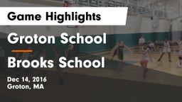 Groton School  vs Brooks School Game Highlights - Dec 14, 2016