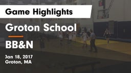 Groton School  vs BB&N Game Highlights - Jan 18, 2017
