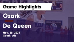 Ozark  vs De Queen Game Highlights - Nov. 30, 2021