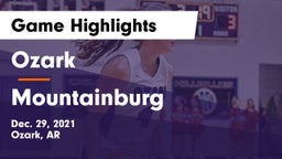 Ozark  vs Mountainburg Game Highlights - Dec. 29, 2021