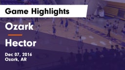 Ozark  vs Hector  Game Highlights - Dec 07, 2016