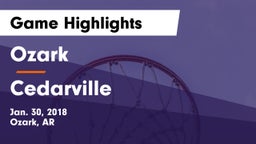Ozark  vs Cedarville  Game Highlights - Jan. 30, 2018