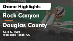 Rock Canyon  vs Douglas County  Game Highlights - April 13, 2022