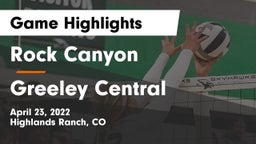 Rock Canyon  vs Greeley Central  Game Highlights - April 23, 2022