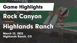 Rock Canyon  vs Highlands Ranch  Game Highlights - March 23, 2023