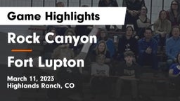 Rock Canyon  vs Fort Lupton  Game Highlights - March 11, 2023