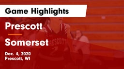 Prescott  vs Somerset  Game Highlights - Dec. 4, 2020