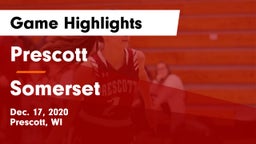 Prescott  vs Somerset  Game Highlights - Dec. 17, 2020