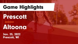 Prescott  vs Altoona  Game Highlights - Jan. 25, 2022