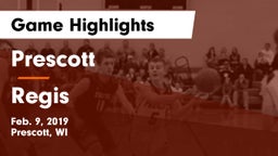 Prescott  vs Regis Game Highlights - Feb. 9, 2019