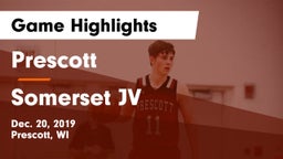 Prescott  vs Somerset JV Game Highlights - Dec. 20, 2019