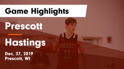 Prescott  vs Hastings  Game Highlights - Dec. 27, 2019