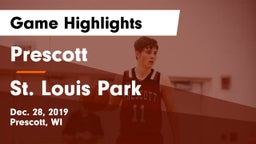 Prescott  vs St. Louis Park  Game Highlights - Dec. 28, 2019