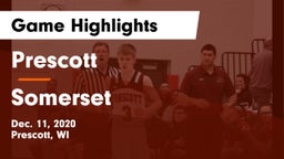 Prescott  vs Somerset  Game Highlights - Dec. 11, 2020