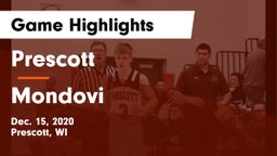 Prescott  vs Mondovi  Game Highlights - Dec. 15, 2020