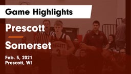 Prescott  vs Somerset  Game Highlights - Feb. 5, 2021