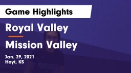 Royal Valley  vs Mission Valley  Game Highlights - Jan. 29, 2021