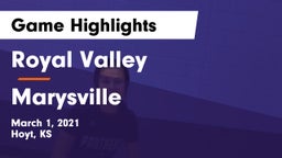 Royal Valley  vs Marysville  Game Highlights - March 1, 2021
