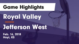 Royal Valley  vs Jefferson West  Game Highlights - Feb. 16, 2018