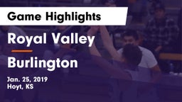 Royal Valley  vs Burlington  Game Highlights - Jan. 25, 2019