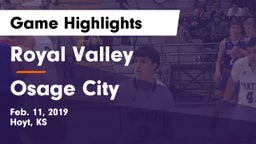 Royal Valley  vs Osage City  Game Highlights - Feb. 11, 2019
