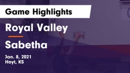 Royal Valley  vs Sabetha  Game Highlights - Jan. 8, 2021