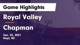 Royal Valley  vs Chapman  Game Highlights - Jan. 23, 2021