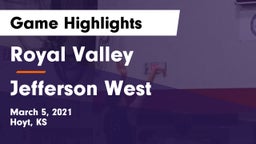 Royal Valley  vs Jefferson West  Game Highlights - March 5, 2021