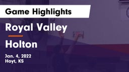 Royal Valley  vs Holton  Game Highlights - Jan. 4, 2022