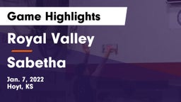 Royal Valley  vs Sabetha  Game Highlights - Jan. 7, 2022