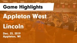 Appleton West  vs Lincoln  Game Highlights - Dec. 23, 2019