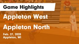 Appleton West  vs Appleton North  Game Highlights - Feb. 27, 2020