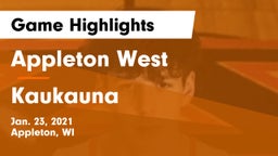 Appleton West  vs Kaukauna  Game Highlights - Jan. 23, 2021