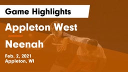 Appleton West  vs Neenah  Game Highlights - Feb. 2, 2021
