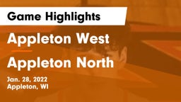 Appleton West  vs Appleton North  Game Highlights - Jan. 28, 2022