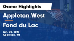 Appleton West  vs Fond du Lac  Game Highlights - Jan. 20, 2023