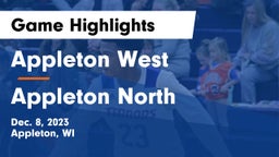 Appleton West  vs Appleton North  Game Highlights - Dec. 8, 2023