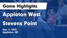Appleton West  vs Stevens Point  Game Highlights - Dec. 9, 2023