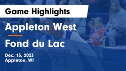 Appleton West  vs Fond du Lac  Game Highlights - Dec. 15, 2023