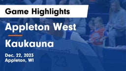 Appleton West  vs Kaukauna  Game Highlights - Dec. 22, 2023