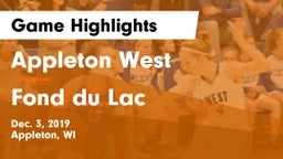 Appleton West  vs Fond du Lac  Game Highlights - Dec. 3, 2019