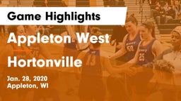 Appleton West  vs Hortonville  Game Highlights - Jan. 28, 2020