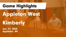 Appleton West  vs Kimberly  Game Highlights - Jan. 31, 2020