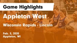 Appleton West  vs Wisconsin Rapids - Lincoln  Game Highlights - Feb. 3, 2020