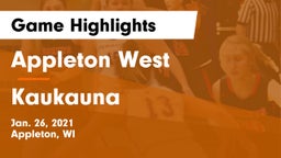 Appleton West  vs Kaukauna  Game Highlights - Jan. 26, 2021